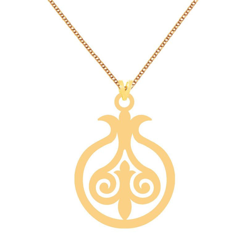 گردنبند طلا 18 عیار زنانه کرابو مدل طرح یلداKr73101 -  - 2