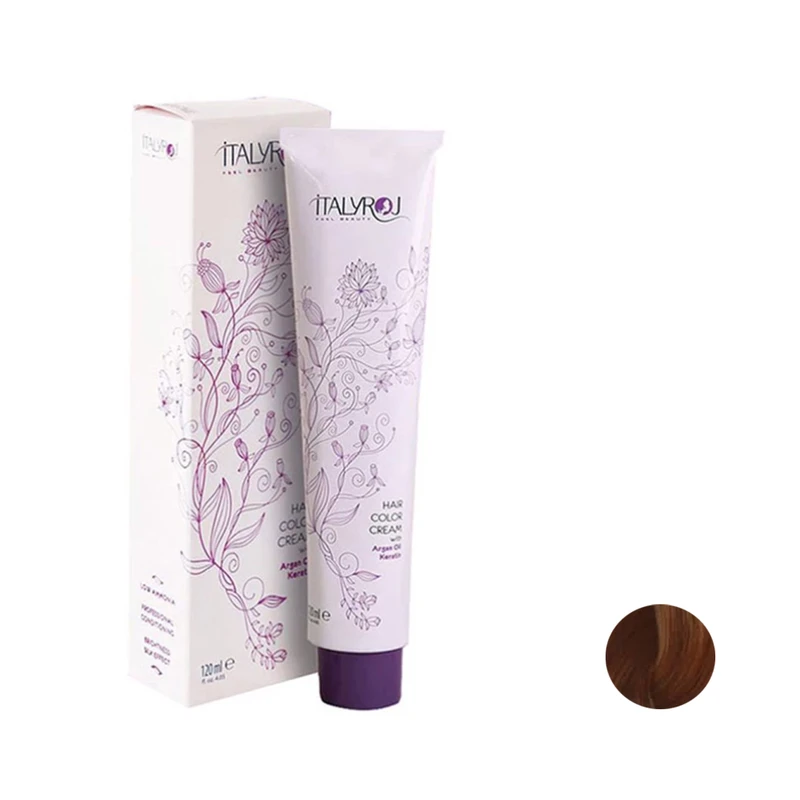 رنگ مو ایتالی رژ شماره 8/34 حجم 120 میلی لیتر رنگ عسلی