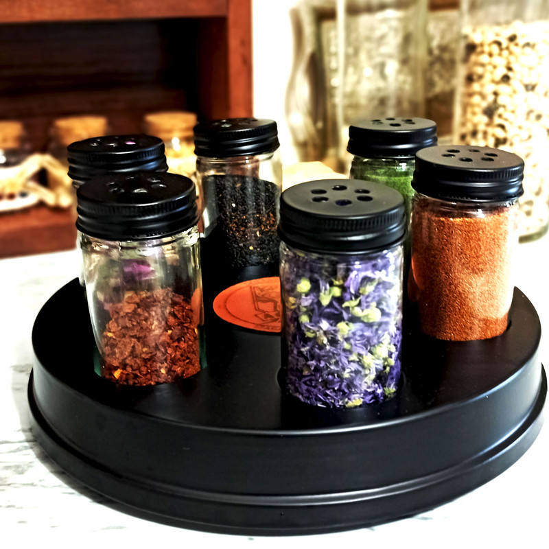 ست جای ادویه 6 پارچه آغاج کد AG2021