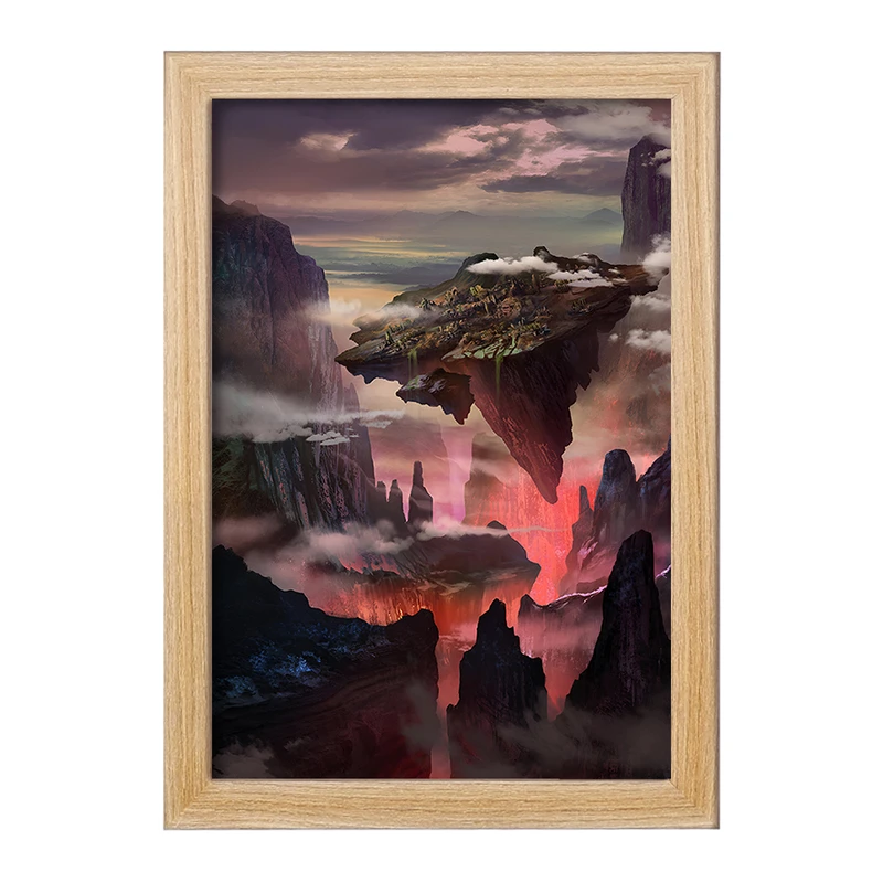 تابلو خندالو مدل کوه های آتشقشانی کد F12515