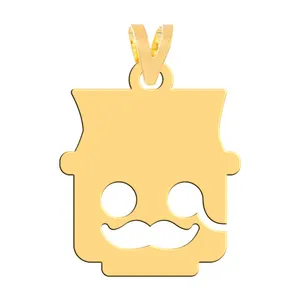 آویز گردنبند طلا 18 عیار زنانه فرشته مدل شکلک   WNL-000487