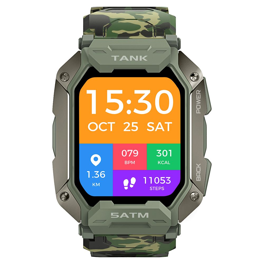 ساعت هوشمند کازپت مدل TANK M1 CAMO GRN -  - 4