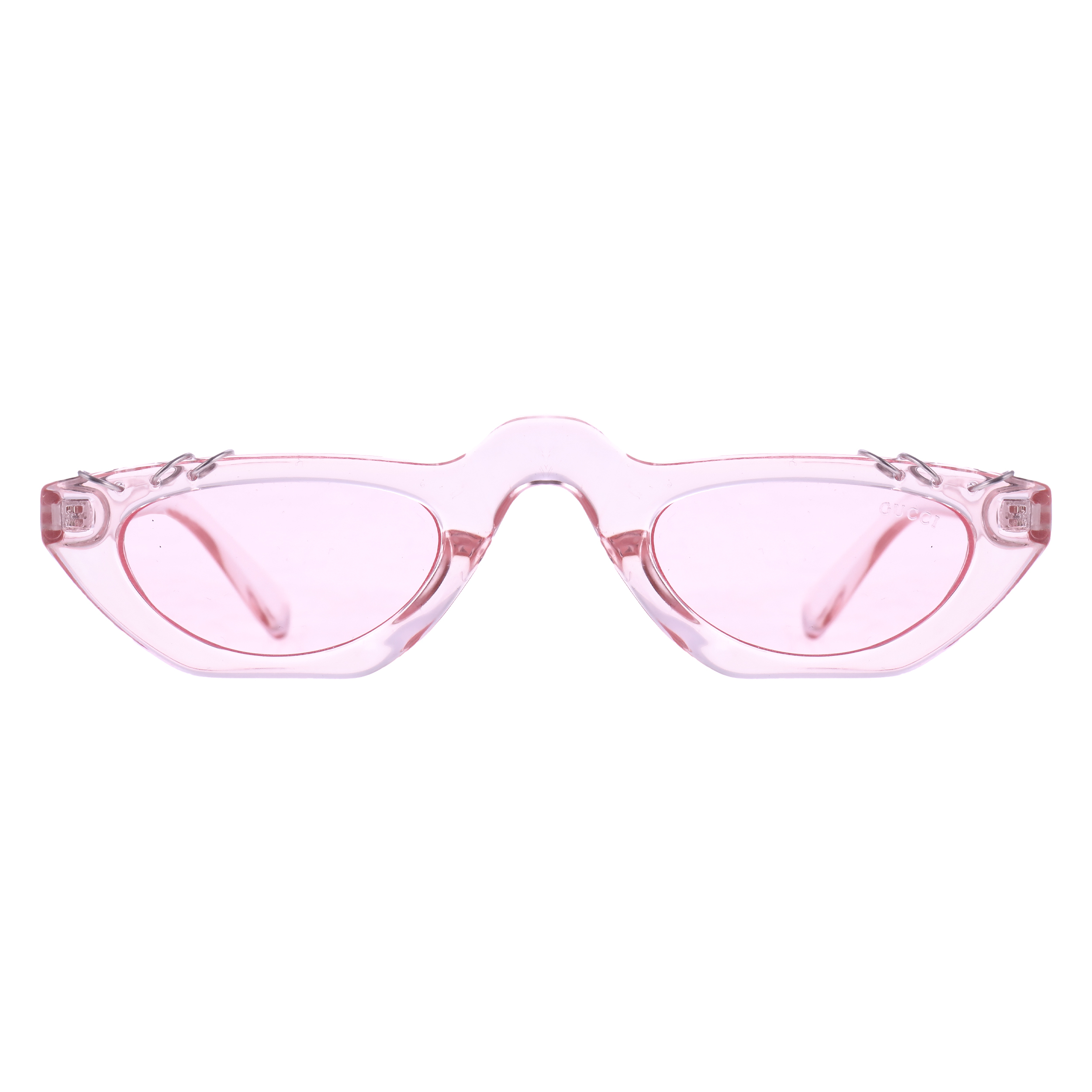 عینک آفتابی زنانه مدل گربه ای طرح پیرسینگ دار کد 549765