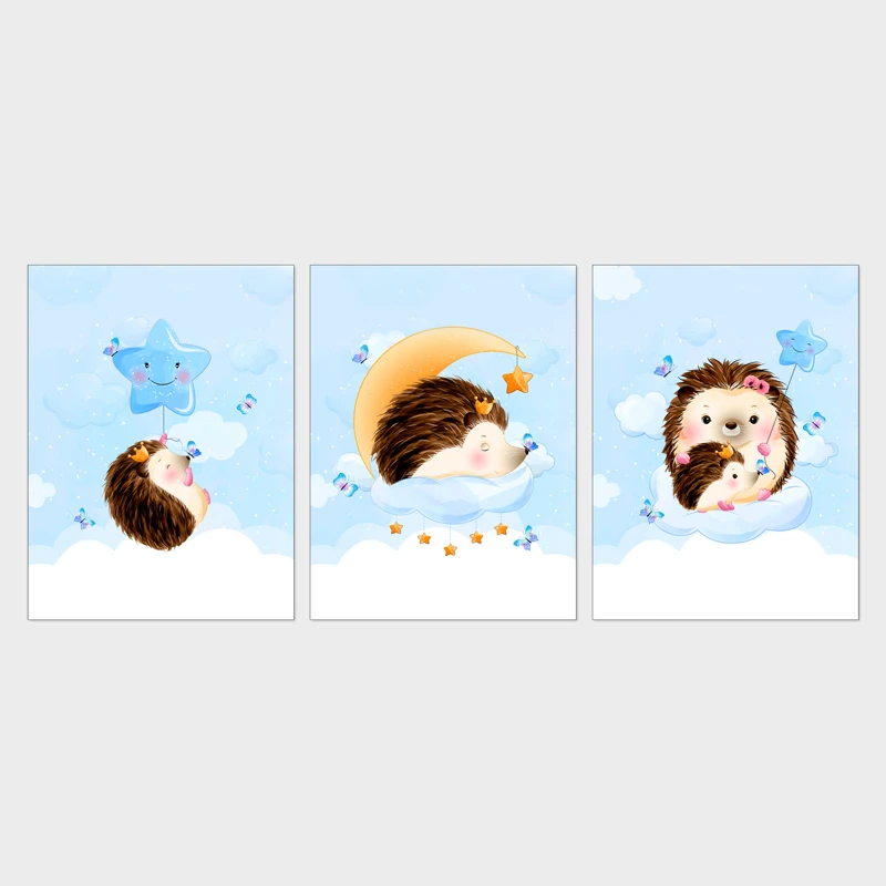 تابلو شاسی کودک آرت سون مدل خارپشت کد S2SHK005 مجموعه 3 عددی