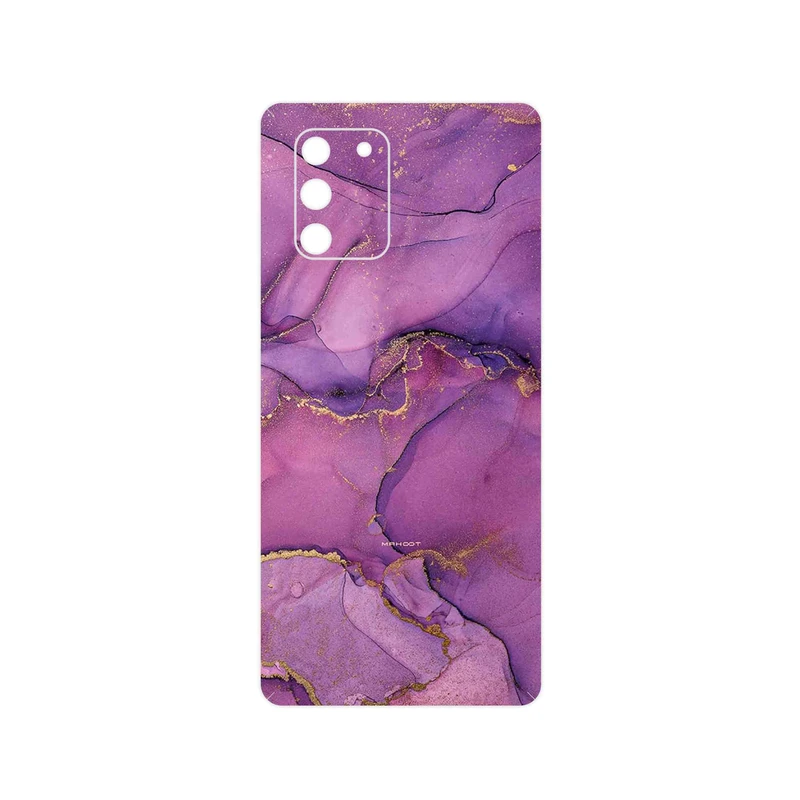 برچسب پوششی ماهوت مدل Purple Marble مناسب برای گوشی موبایل سامسونگ Galaxy S10 Lite