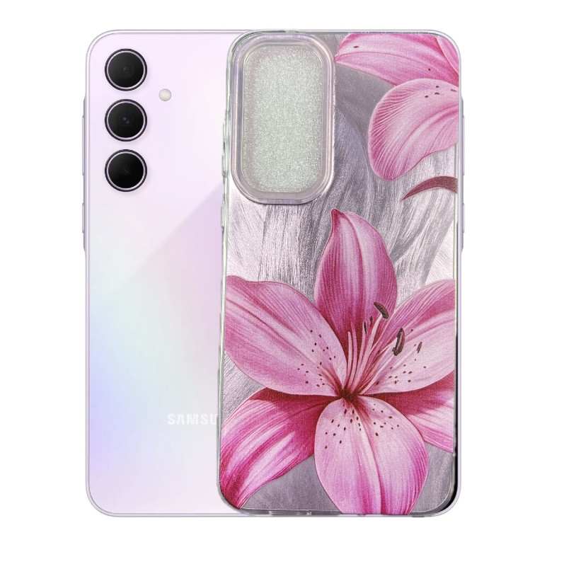 کاور طرح گل لیلیوم مناسب برای گوشی موبایل سامسونگ Galaxy A15