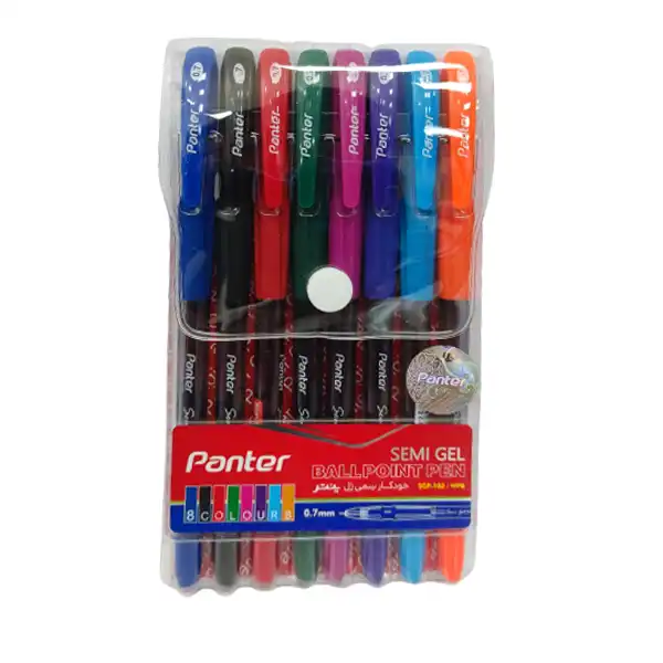 خودکار پنتر مدل رنگی کد SGP-102 بسته 8 عددی