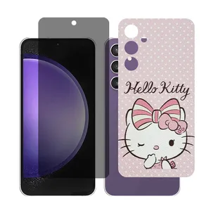 Glass Together model Privacy Screen Protector Suitable for Samsung Galaxy S23 FE Mobile Phone with Back cover sticker