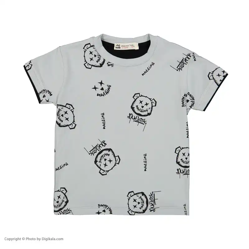 تی شرت آستین کوتاه پسرانه نونا مدل 2211807-90