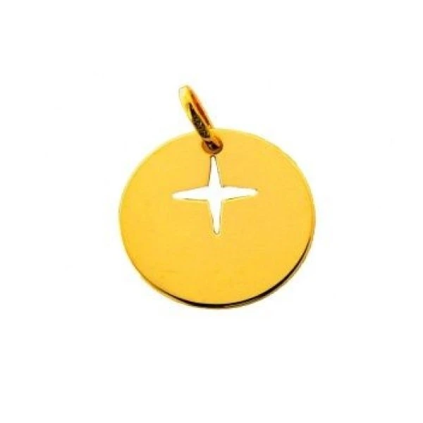 آویز گردنبند طلا 18 عیار زنانه قیراط طرح دایره کد GH2478