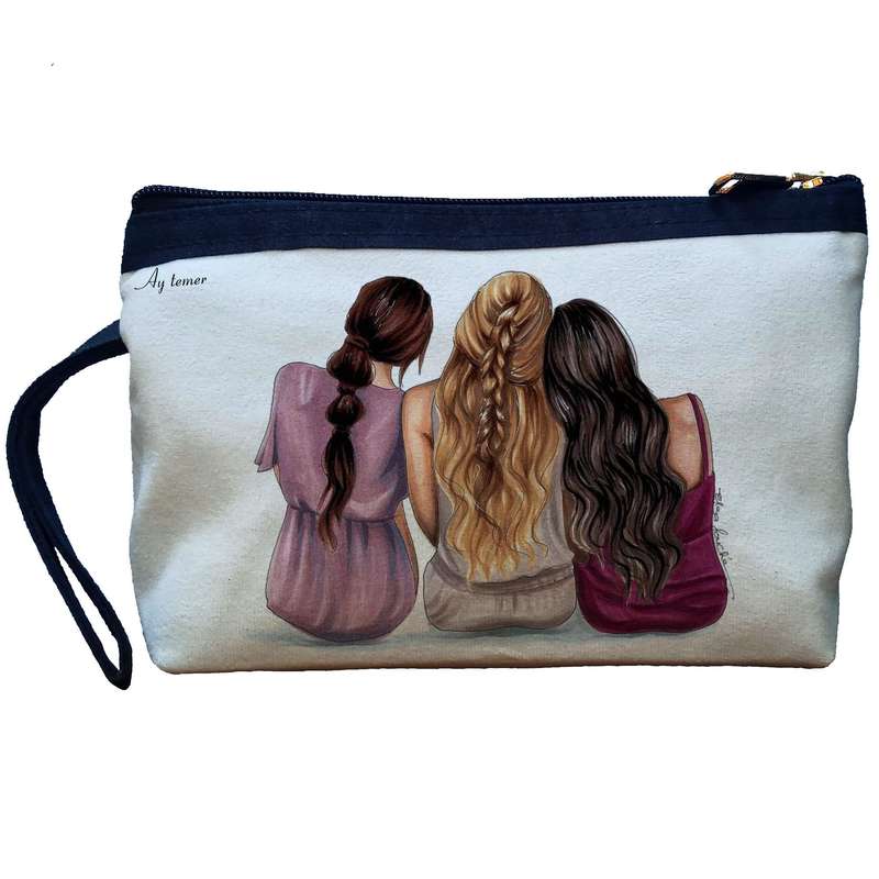 کیف لوازم آرایش زنانه آی تمر مدل سه دوست کد 262