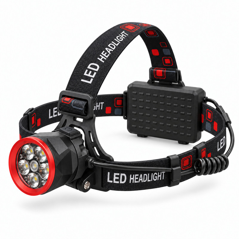 چراغ پیشانی مدل LED 404051 با نور مهتابی