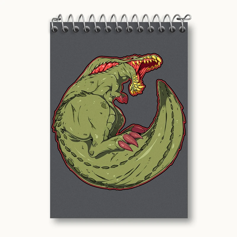 دفتر یادداشت 50 برگ خندالو مدل بازی شکارچی هیولا (Monster Hunter) کد 33232