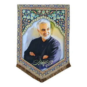 پرچم مدل مذهبی دفاع مقدس طرح شهید مدافع حرم حاج قاسم سلیمانی 0133