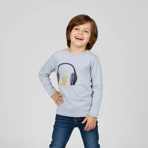 تی شرت آستین بلند پسرانه فیورلا مدل هدفون کد 34559-44572