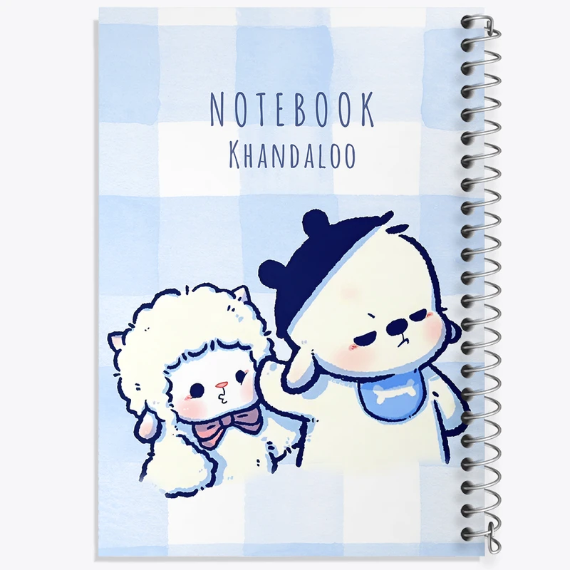 دفتر نقاشی 50 برگ خندالو طرح گوسفند و سگ کیوت کد N4699