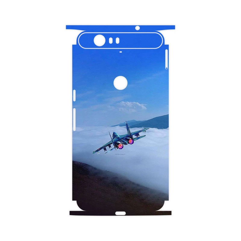 برچسب پوششی ماهوت مدل Fighter plane Su27-FullSkin مناسب برای گوشی موبایل گوگل Nexus 6P