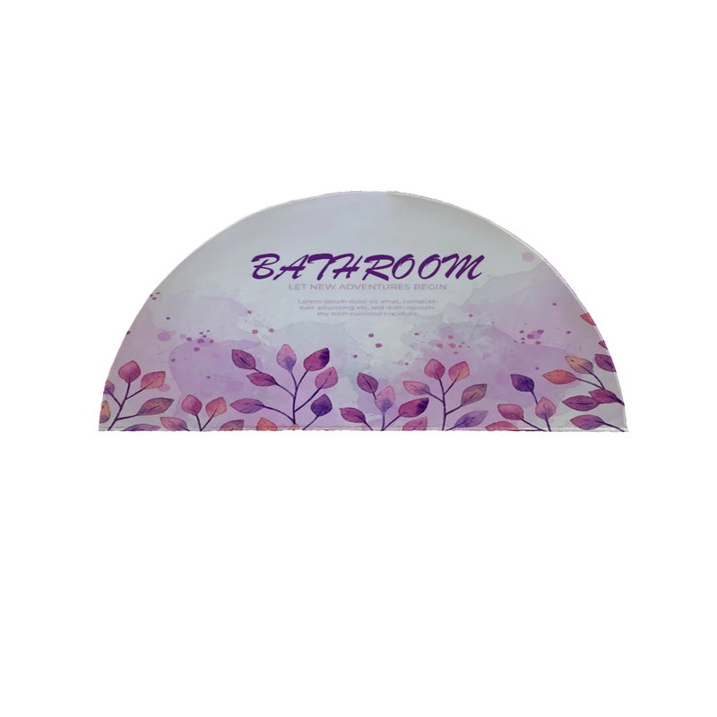  پادری مدل نیم دایره طرح حمام کد 8412 سایز 90×45 سانتی متر