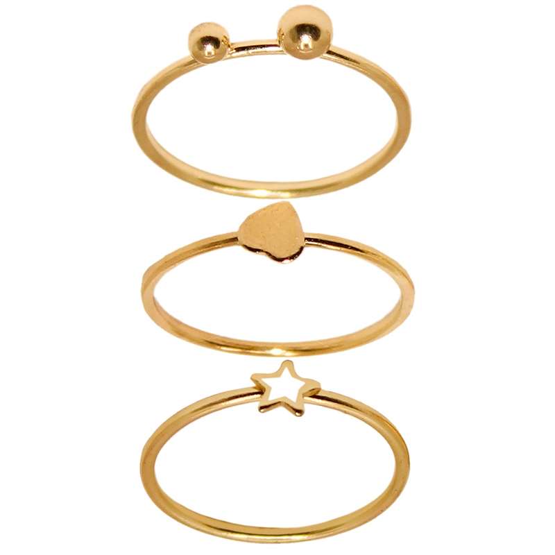 بند انگشتی زنانه کد RKH_1069 مجموعه 3 عددی