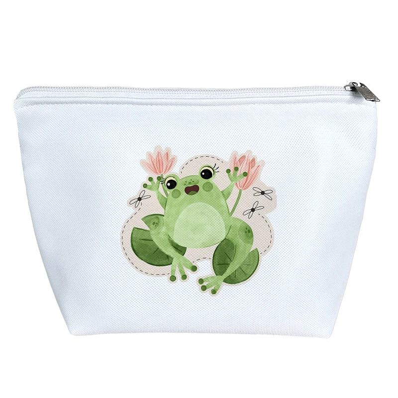 کیف لوازم آرایش دخترانه خندالو مدل قورباغه  کد 3350