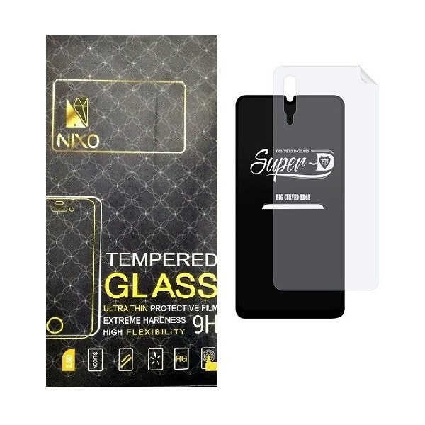 محافظ صفحه نمایش نیکسو مدل 2SN-Gls مناسب برای گوشی موبایل سامسونگ Galaxy A50 به همراه محافظ پشت گوشی
