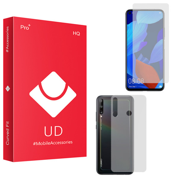 محافظ صفحه نمایش یو دی مدل HQ مناسب برای گوشی موبایل هوآوی Y7P به همراه محافظ پشت گوشی