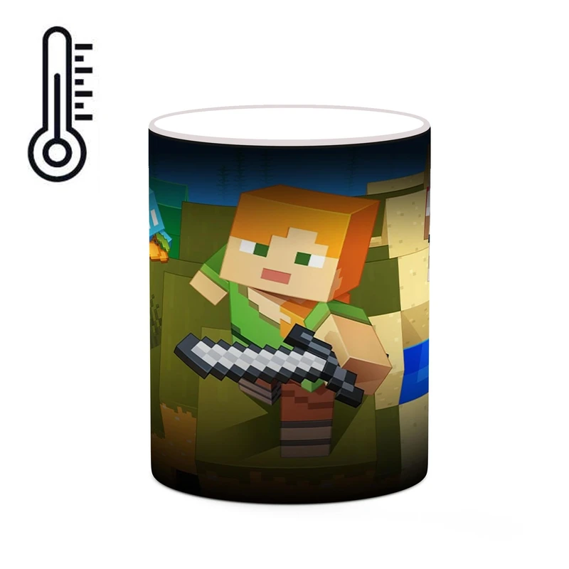 ماگ حرارتی کاکتی طرح ماینکرافت minecraft مدل mgh41236