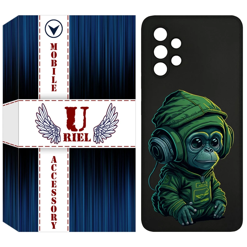 کاور یوریل مدل KSH کد 45 طرح میمون مناسب برای گوشی موبایل سامسونگ Galaxy A32 4G
