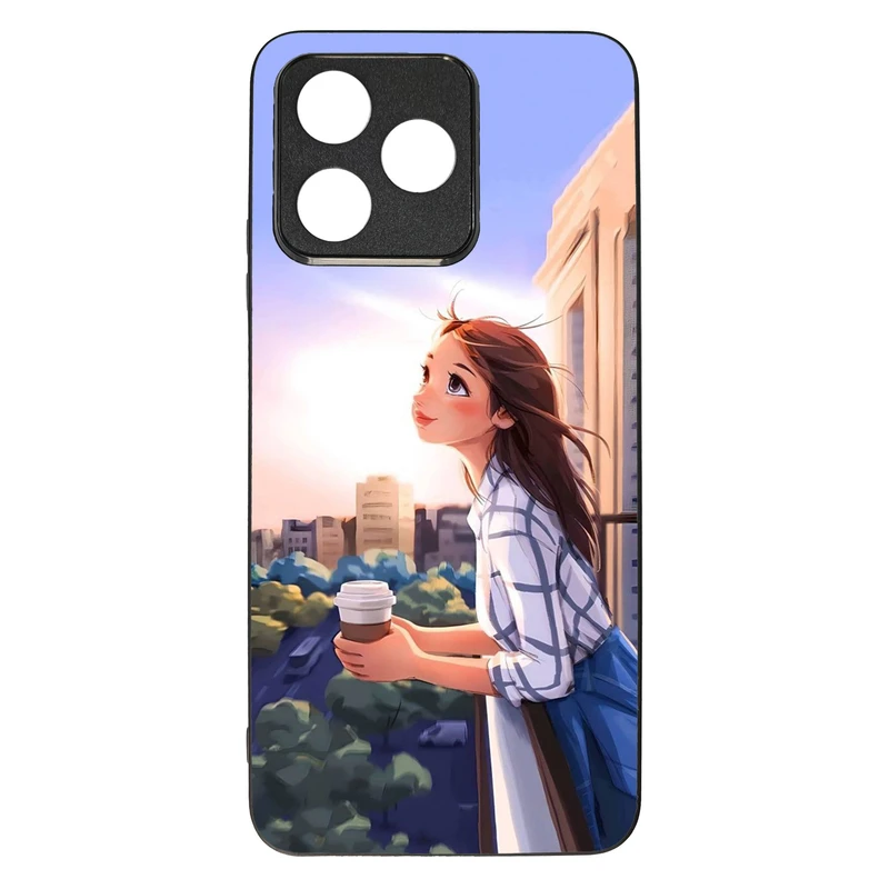 کاور قاب گارد گوشی طرح دخترانه کد TPU-016 مناسب برای گوشی موبایل ریلمی C53