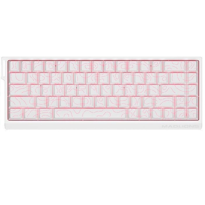 کیبورد با سیم مخصوص بازی مدلاین مدل mad 68 he v2