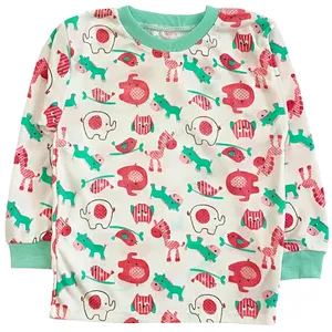 تی شرت آستین بلند نوزادی مدل حیوانات کد 4166