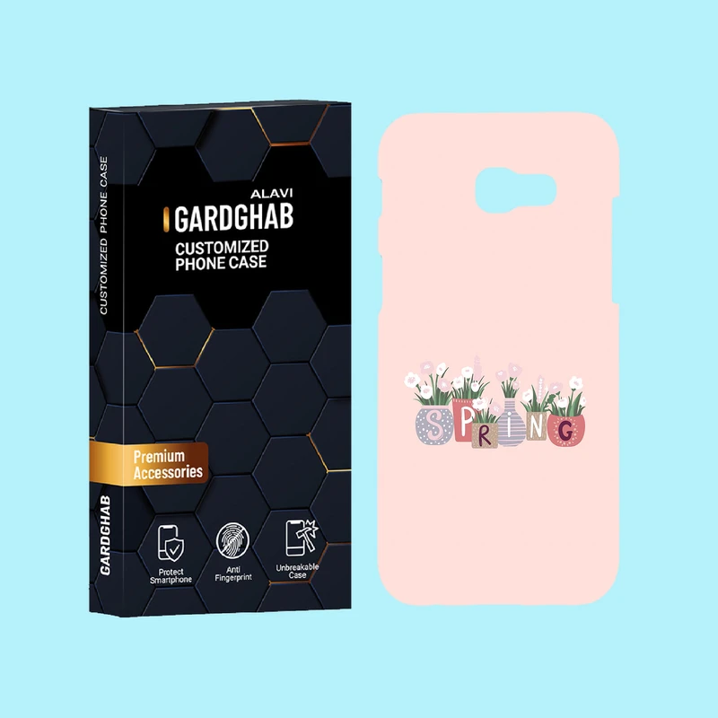 کاور گارد قاب علوی مدل گل مناسب برای گوشی موبایل سامسونگ Galaxy A5 2017 / A520