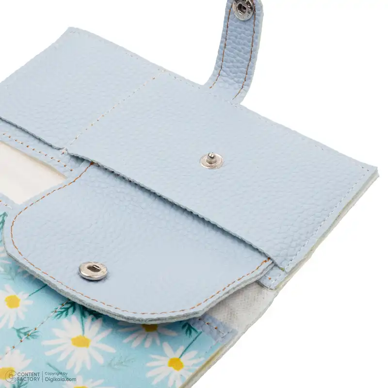 کیف پول زنانه طرح گل بابونه مدل WPA041203