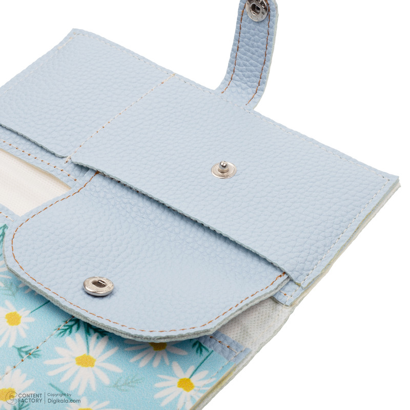 کیف پول زنانه طرح گل بابونه مدل WPA041203