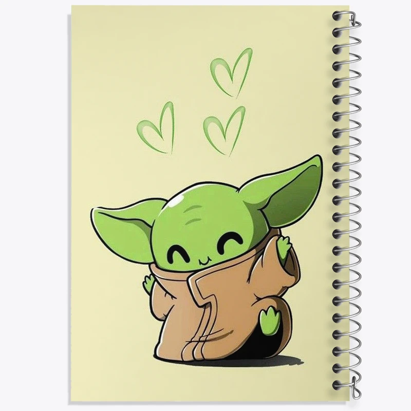 دفتر نقاشی 50 برگ خندالو طرح بیبی یودا کد N1860