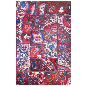 کلاژ فرش دستبافت یک و نیم متری امیرخیز مدل تیکه دوزی کد 109860