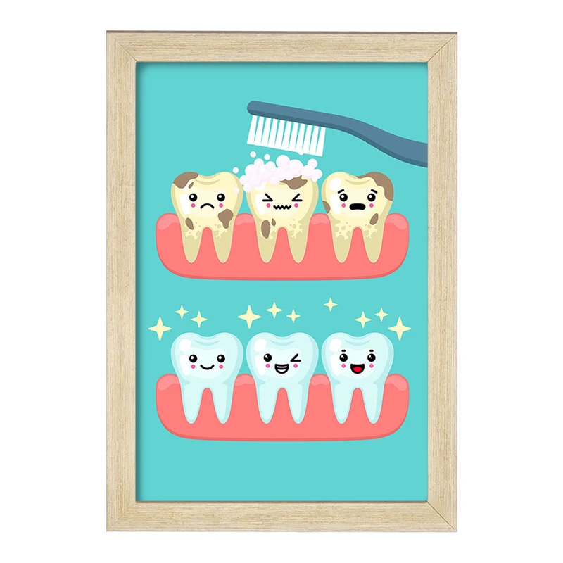 تابلو خندالو مدل دندان و دندانپزشکی کودکانه کد 27763