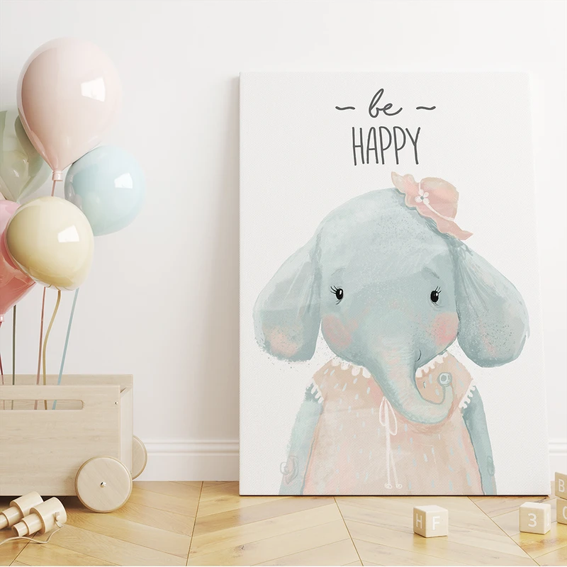 تابلو شاسی کودک سالی وود مدل فیل خوشحال کد T170201