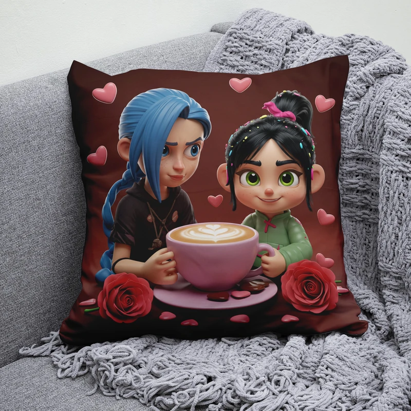 کوسن پاد آفرین مدل کارتون وانیلوپه و جینکس 1620