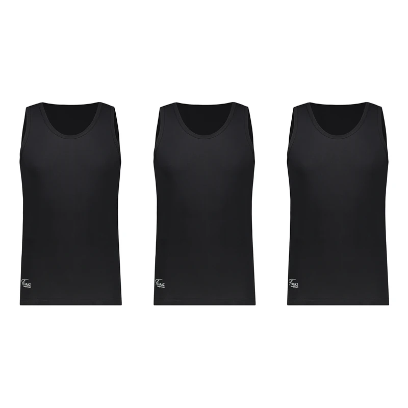 زیرپوش رکابی یقه گرد مردانه فراز تن پوش مدل Xxa22 مجموعه 3 عددی