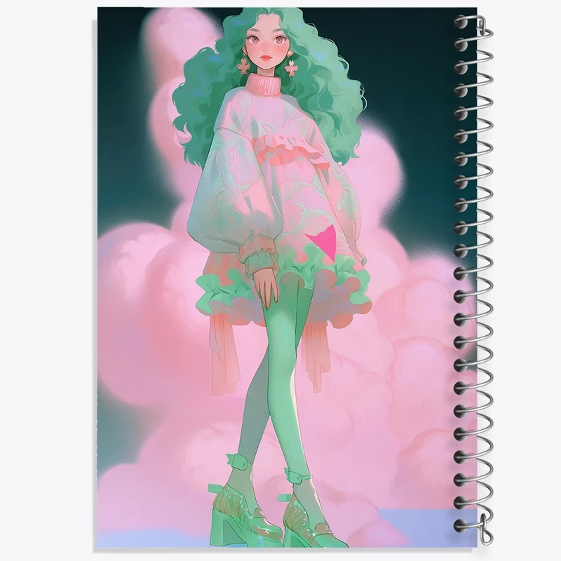 دفتر مشق 100 برگ خندالو طرح دخترانه کد F627