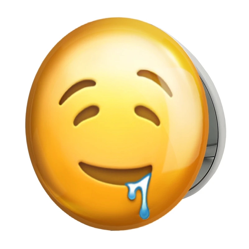 آینه جیبی خندالو طرح ایموجی مدل تاشو کد 24679 