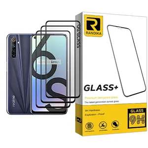 Randika Glass MIX003 Screen Protector For Realme 6S Pack Of 3