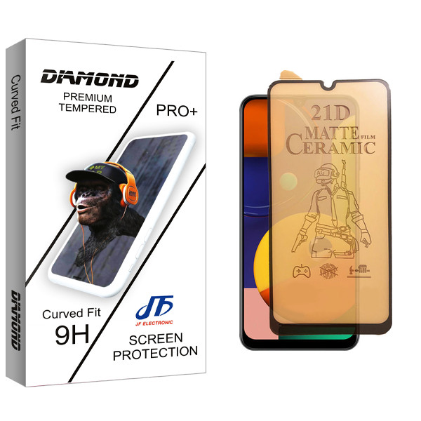 محافظ صفحه نمایش سرامیکی مات جی اف مدل Diamond Glass مناسب برای گوشی موبایل سامسونگ Galaxy A32 4G / Galaxy A22 4G / Galaxy A20