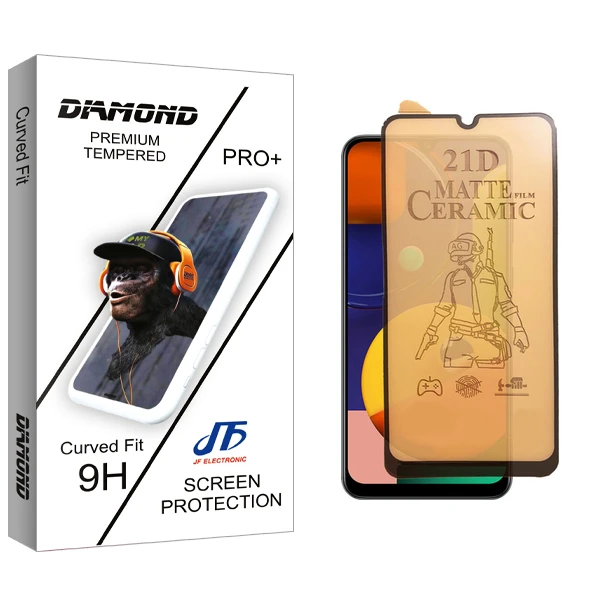 محافظ صفحه نمایش سرامیکی مات جی اف مدل Diamond Glass مناسب برای گوشی موبایل سامسونگ Galaxy A32 4G / Galaxy A22 4G / Galaxy M31 / Galaxy A20