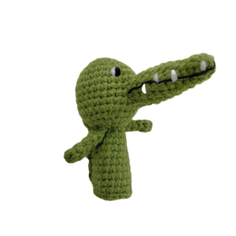عروسک بافتنی مدل انگشتی تمساح