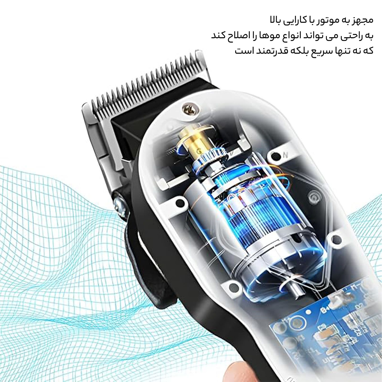 ماشین اصلاح سر و صورت جیمی مدل GM-6008 -  - 25