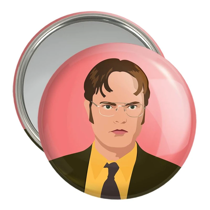 آینه جیبی خندالو مدل داویت شروت سریال آفیس The Office  کد 10220