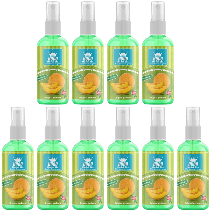 اسپری خوشبو کننده خودرو هوگو کد 011 با رایحه طالبی حجم 50 میلی لیتر بسته 10 عددی