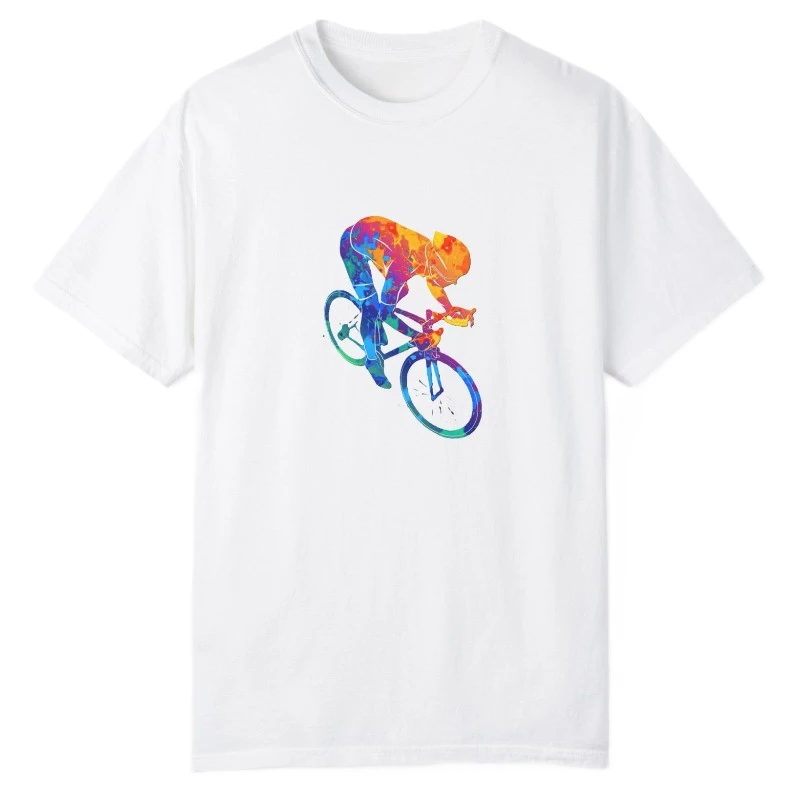 تی شرت آستین کوتاه زنانه مدل دوچرخه سوار حرفه ای